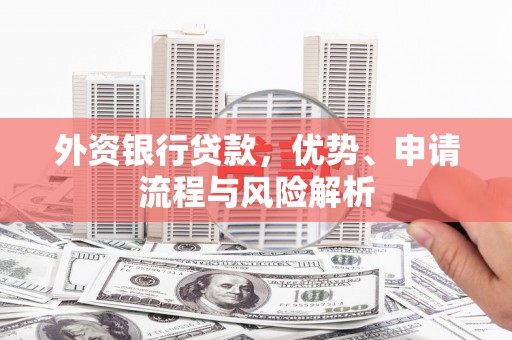鹰潭外资银行贷款，优势、申请流程与风险解析