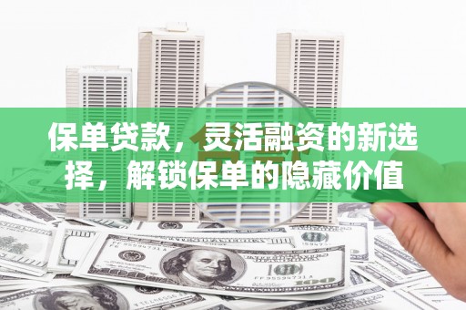 鹰潭保单贷款，灵活融资的新选择，解锁保单的隐藏价值