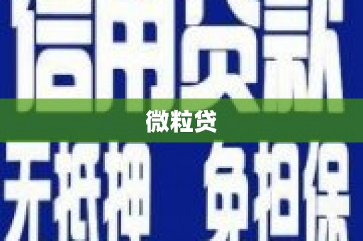 鹰潭微粒贷