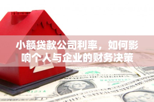 鹰潭小额贷款公司利率，如何影响个人与企业的财务决策