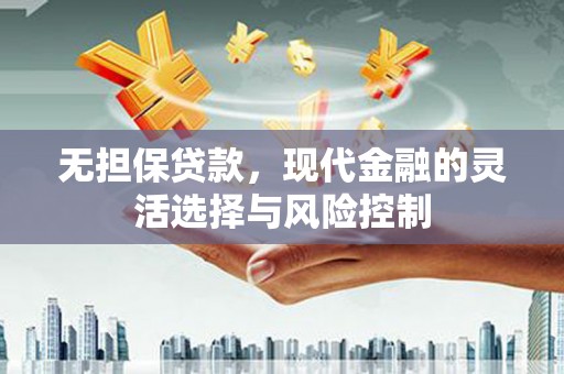 鹰潭无担保贷款，现代金融的灵活选择与风险控制