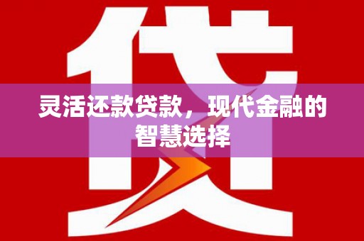 鹰潭灵活还款贷款，现代金融的智慧选择