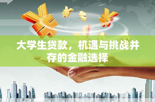 鹰潭大学生贷款，机遇与挑战并存的金融选择