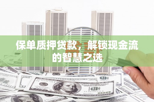 鹰潭保单质押贷款，解锁现金流的智慧之选